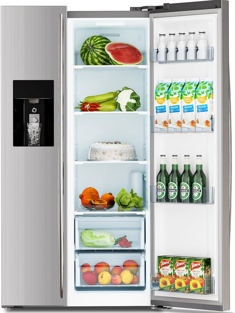 36" Side By Side 20.01 Cu. ft. Built-in Refrigerator with Freezer & Ice Maker Included - Grazingbelles