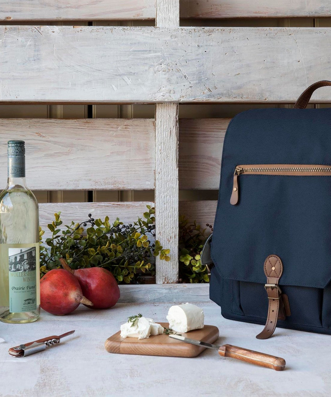 Moreno 3-Bottle Wine & Cheese Tote
