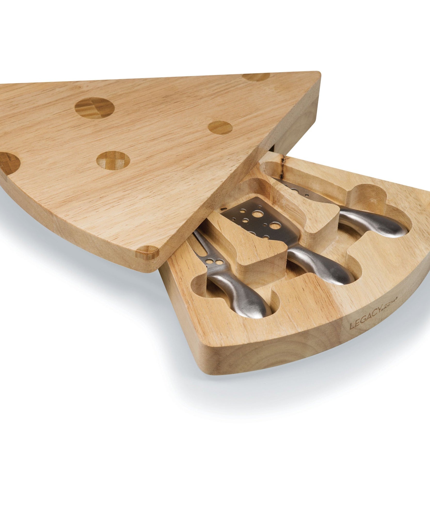 Swiss Cheese Cutting Board & Tools Set