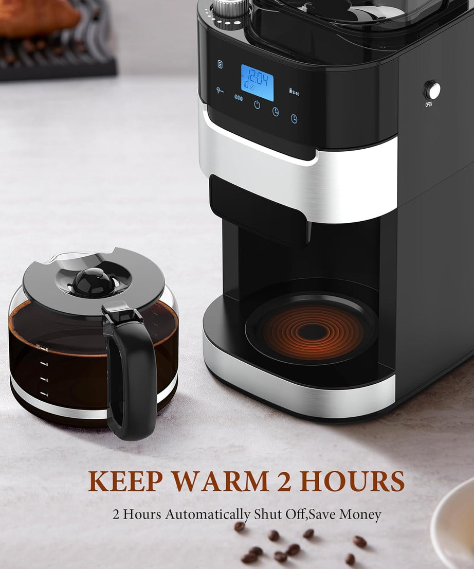 10-Cup Drip Coffee Maker with Built-In Grinde CM8025