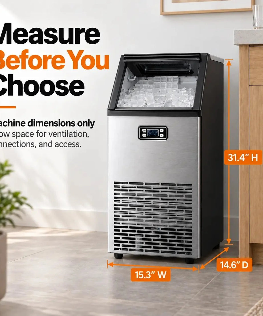 100LBS/200LBS/265LBS  Freestanding Commercial Ice Maker Z5845A