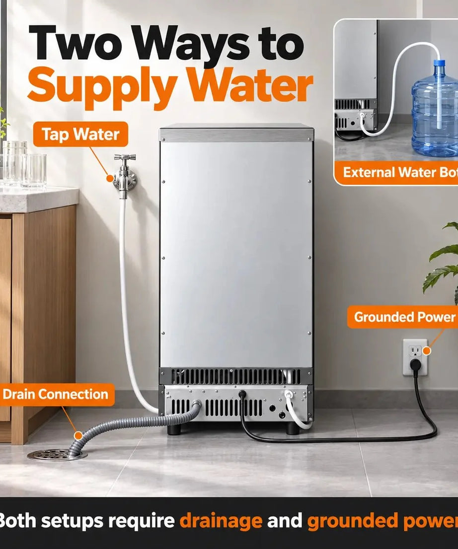 100LBS/200LBS/265LBS  Freestanding Commercial Ice Maker Z5845A