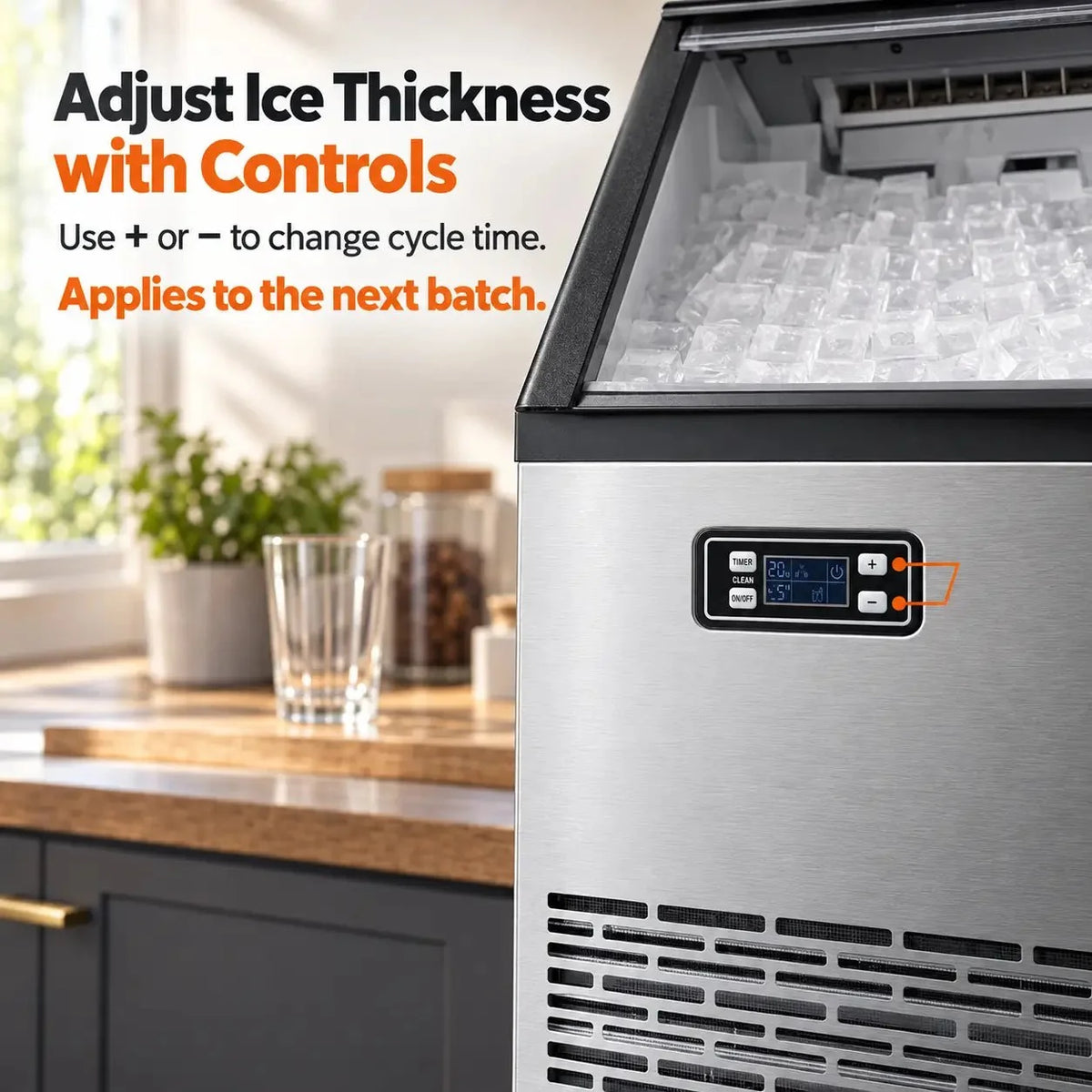 100LBS/200LBS/265LBS  Freestanding Commercial Ice Maker Z5845A