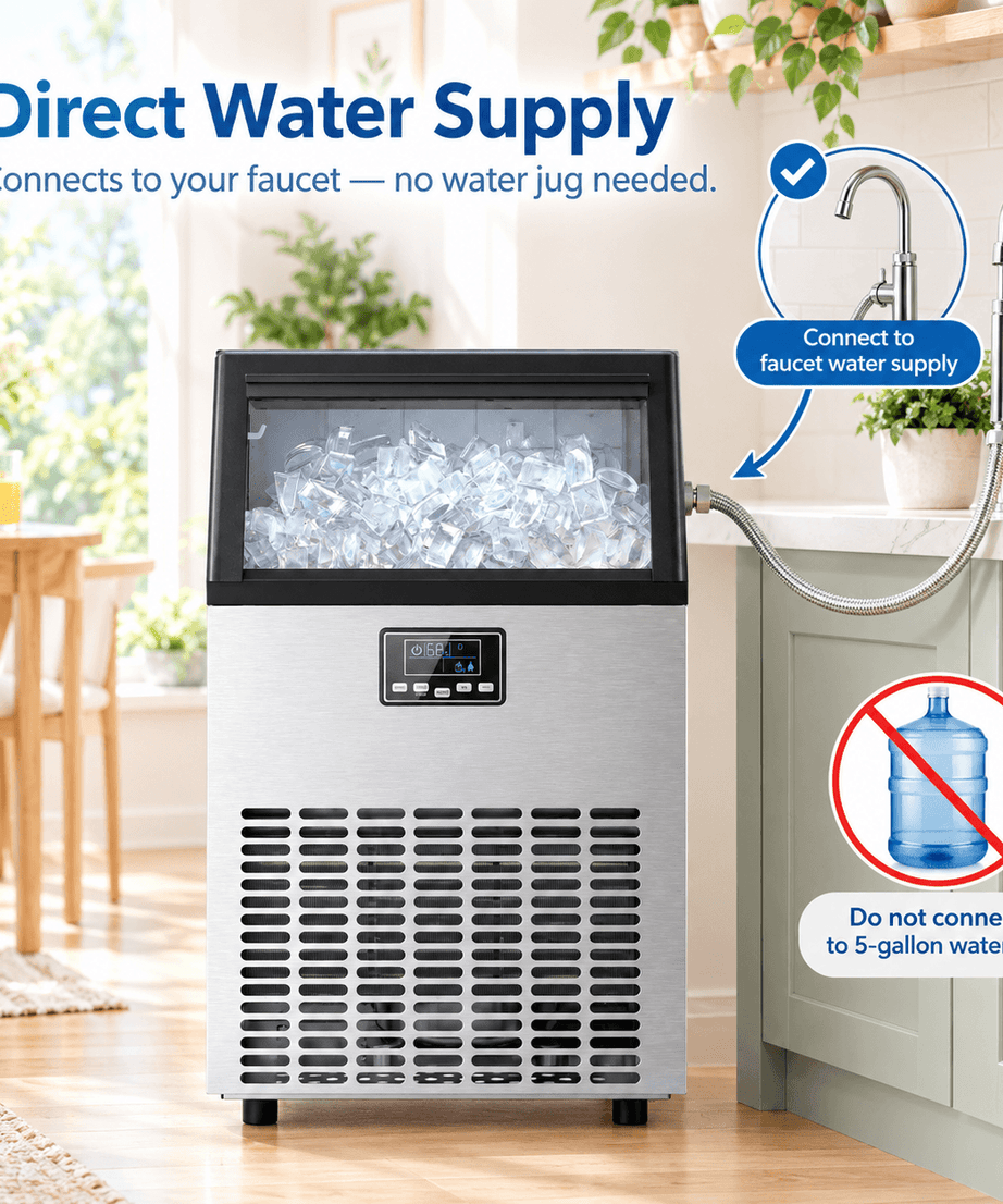 100LBS/200LBS/265LBS  Freestanding Commercial Ice Maker Z5845A