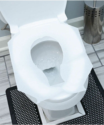 Genuine Joe Half-fold Toilet Seat Covers Half-fold - For Public Toilet - White - 250/Pack - 10 / Carton (GJO10150)