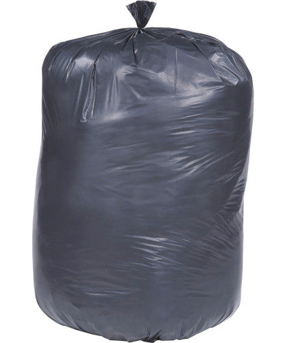 AbilityOne 8105013862410, SKILCRAFT Recycled Content Trash Can Liners, 60 gal, 1.5 mil, 36" x 58", Black/Brown, 100/Carton