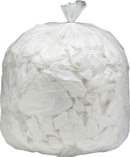 AbilityOne 8105015574983, SKILCRAFT High Density (HDPE) Coreless Roll Can LinersNatural, 33 gal, 12 microns, 33" x 40", Natural, 250/Box - Grazingbelles