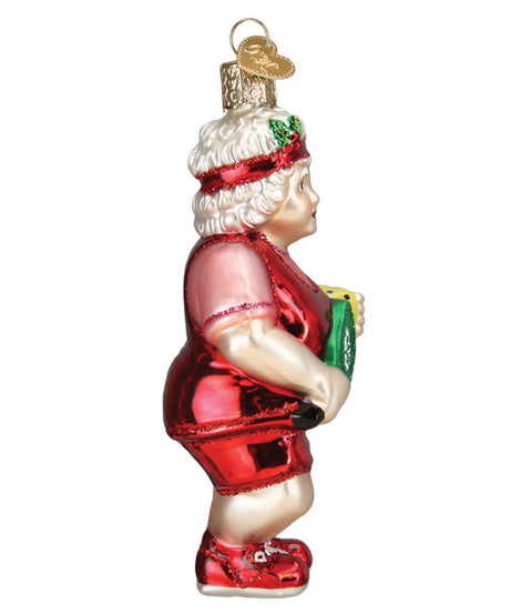 Pickleball Mrs. Claus Ornament