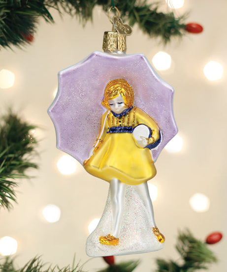Morton Umbrella Girl Ornament