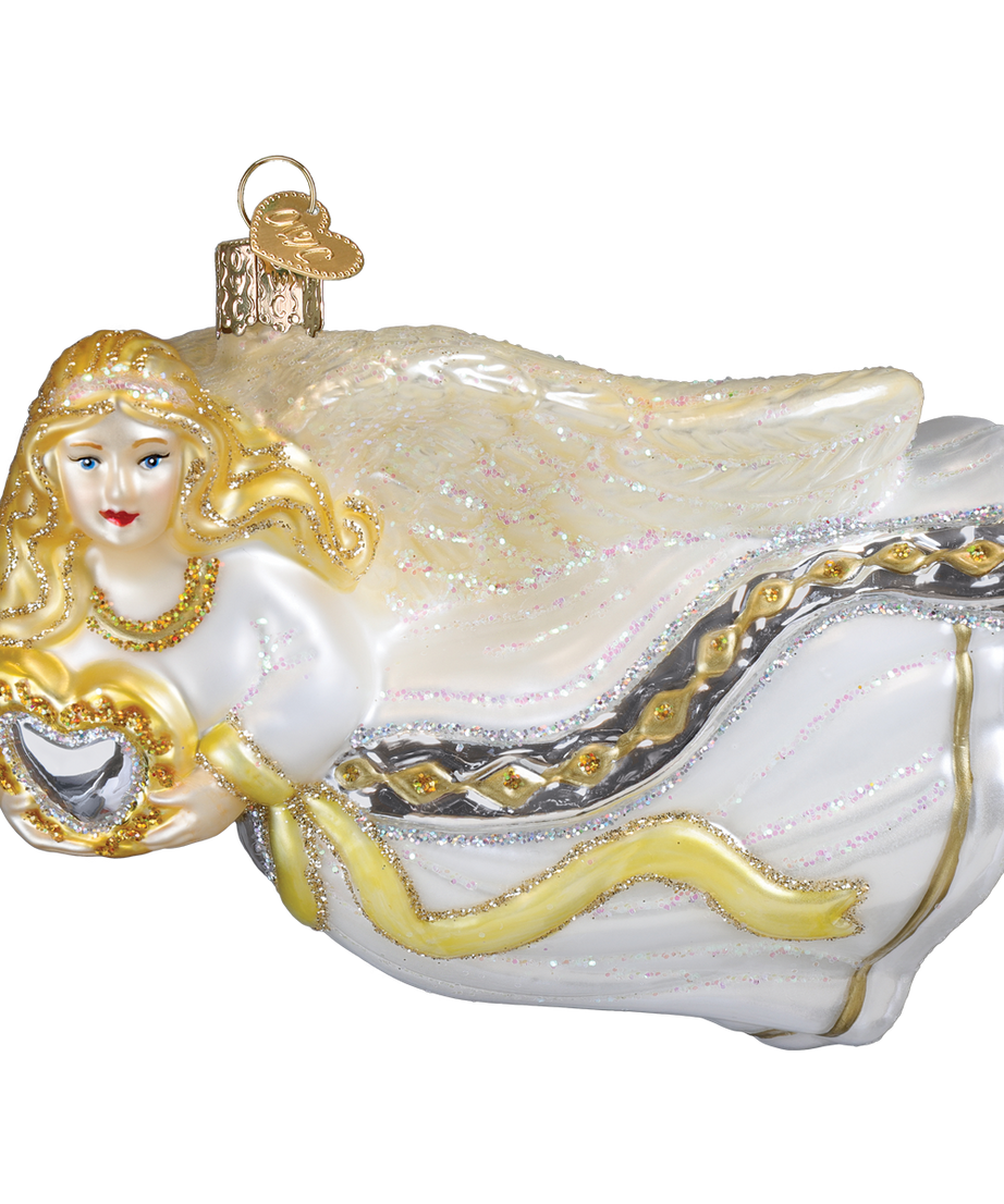 Angel With Heart Ornament