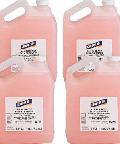 Genuine Joe All Purpose Skin Cleanser 1 gal - Hand, Skin - Pink - 4 / Carton (GJO02105CT)