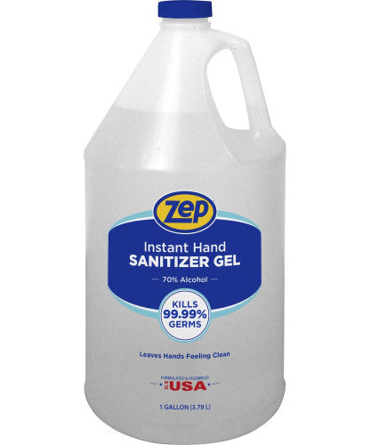 Zep Hand Sanitizer Gel Clean Scent - 1 gal - Kill Germs - Hand - Clear - Residue-free - 1 Each (355824)