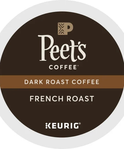 Peet's Coffee® K-Cup French Roast Coffee Compatible with Keurig Brewer - Dark - K-Cup - 22 / Box (2405)