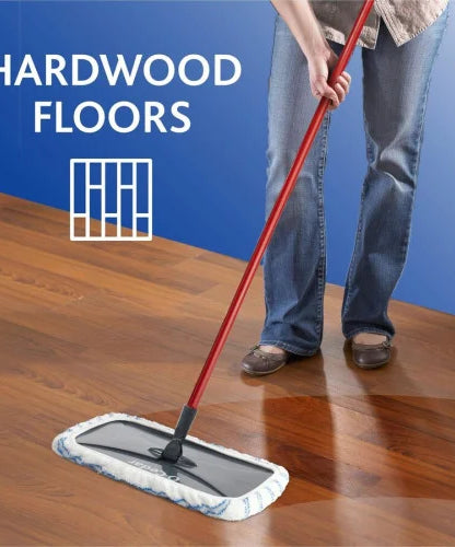 O-Cedar Hardwood Floor 'N More Microfiber Mop MicroFiber Head - Reusable, Scrubber Strip, Machine Washable - Multi - 1 Each (168120)