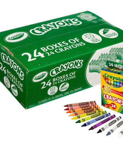 Crayola Bulk Crayons Regular - For Child - Multi - 24 / Pack (523036)