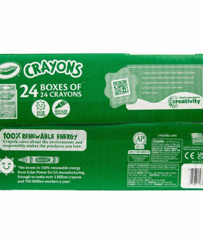 Crayola Bulk Crayons Regular - For Child - Multi - 24 / Pack (523036)