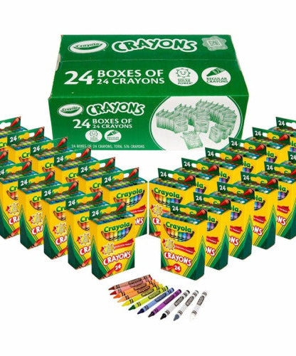 Crayola Bulk Crayons Regular - For Child - Multi - 24 / Pack (523036)