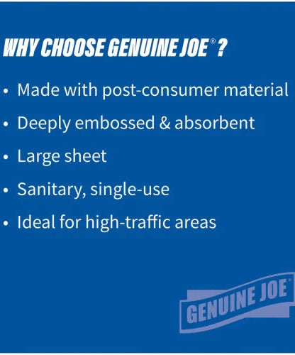 Genuine Joe® C-Fold Paper Towels, 1-Ply, White, 2400 Towels 1 Ply - C-fold - 13" Width x 10" Length - White - 200/Pack - 12 / Carton (GJO21120)
