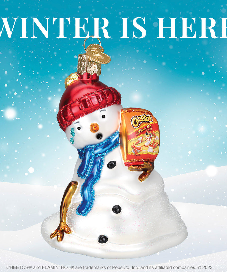 Flamin' Hot Cheetos Snowman Ornament