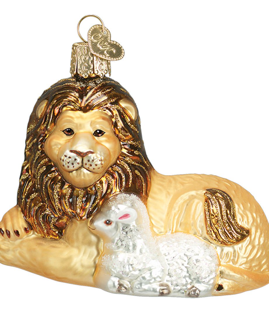 Lion And Lamb Ornament