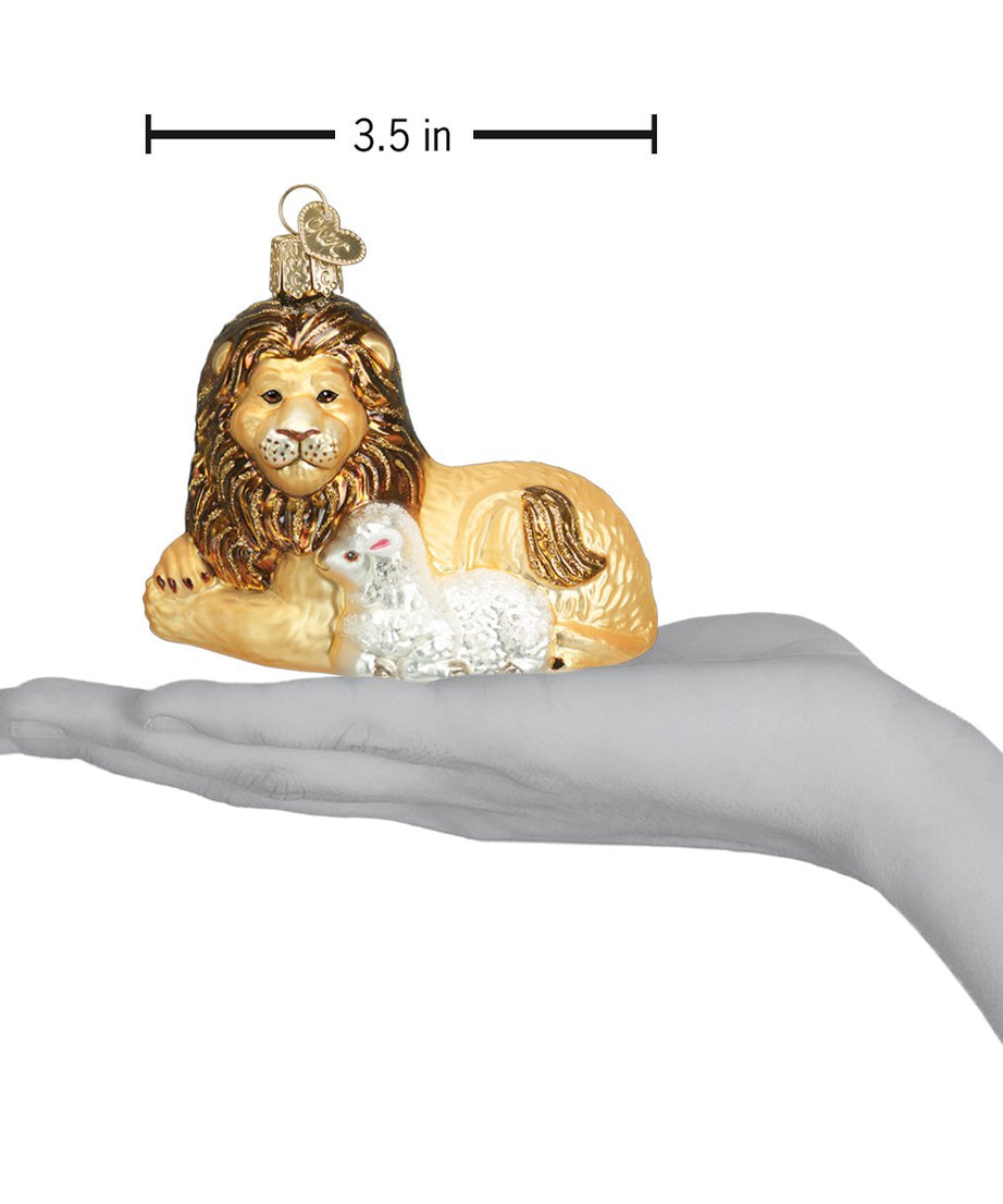 Lion And Lamb Ornament