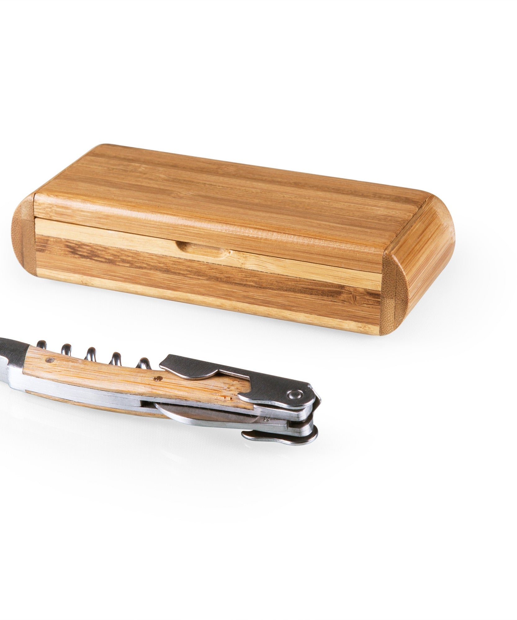 Elan Deluxe Corkscrew In Bamboo Box