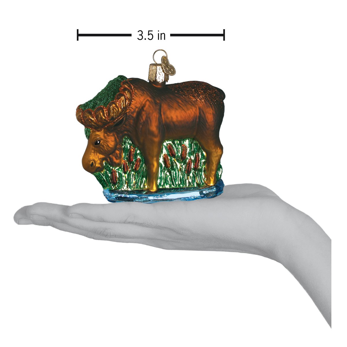 Munching Moose Ornament - Grazingbelles