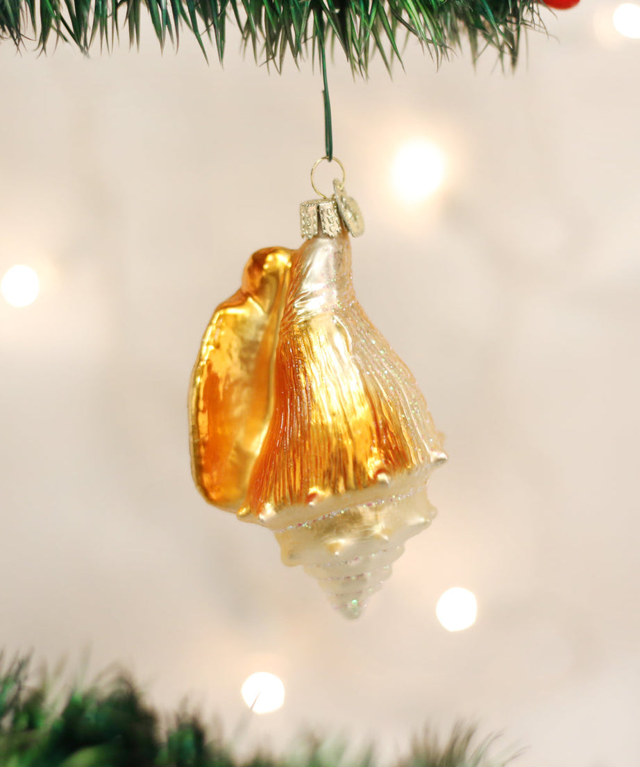 Golden Seashell Ornament - Grazingbelles