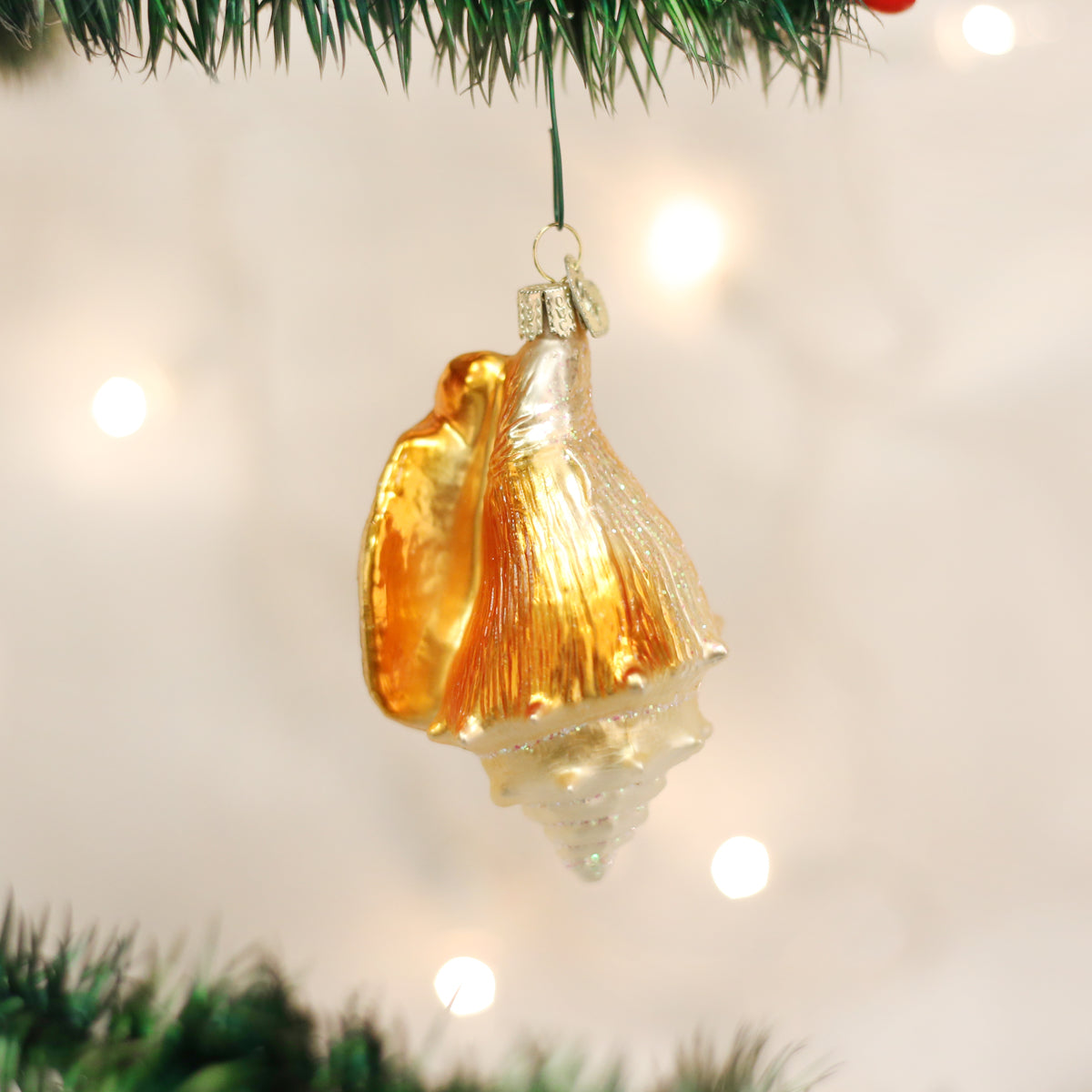 Golden Seashell Ornament - Grazingbelles
