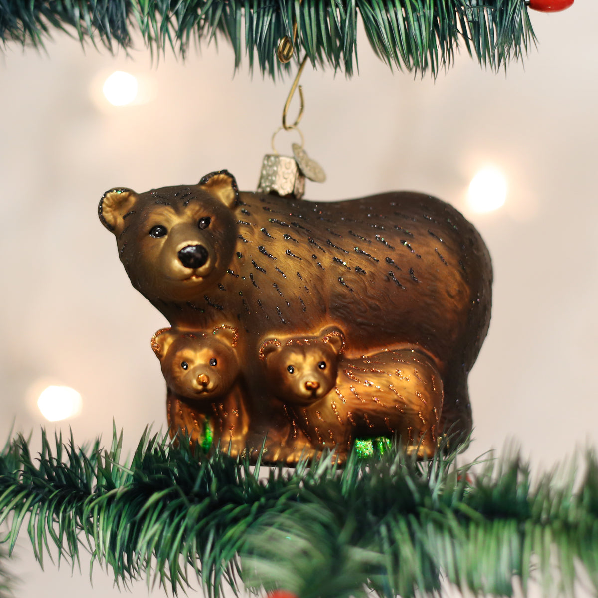 Bear With Cubs Ornament - Grazingbelles