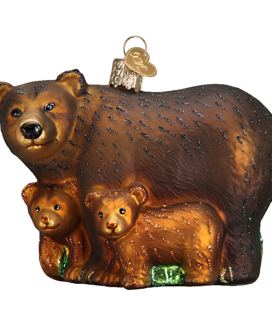 Bear With Cubs Ornament - Grazingbelles