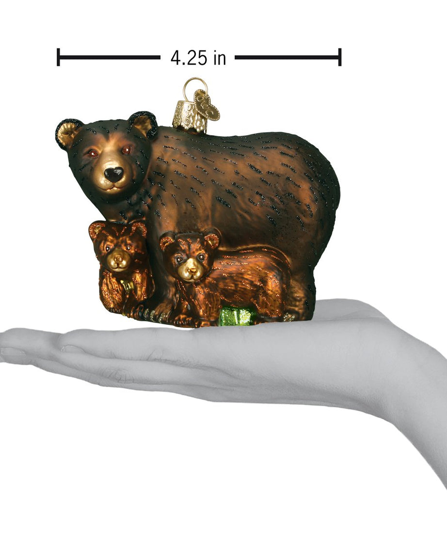 Bear With Cubs Ornament - Grazingbelles