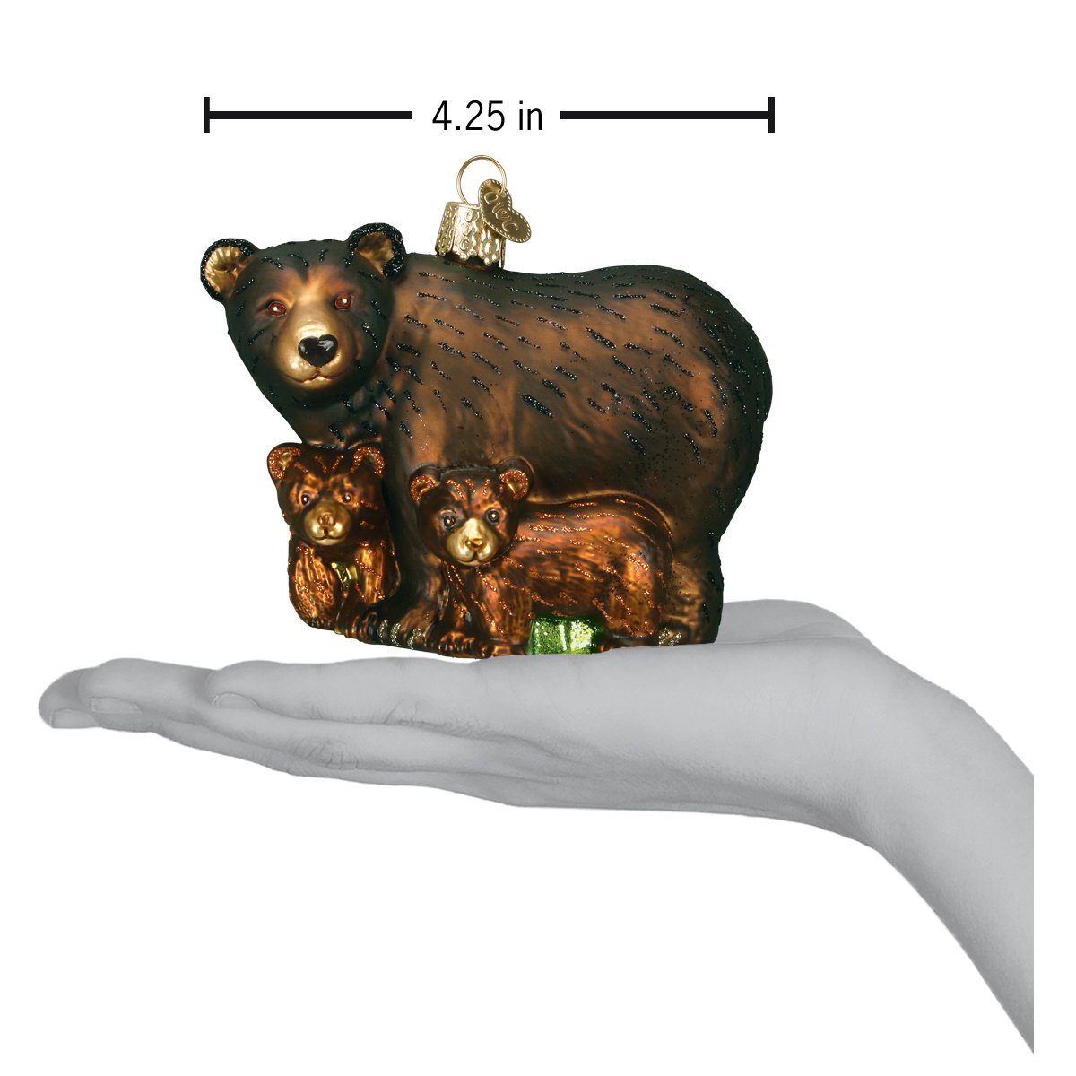 Bear With Cubs Ornament - Grazingbelles