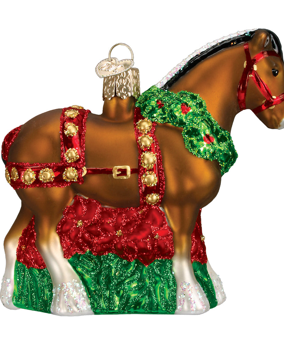 Holiday Clydesdale Ornament