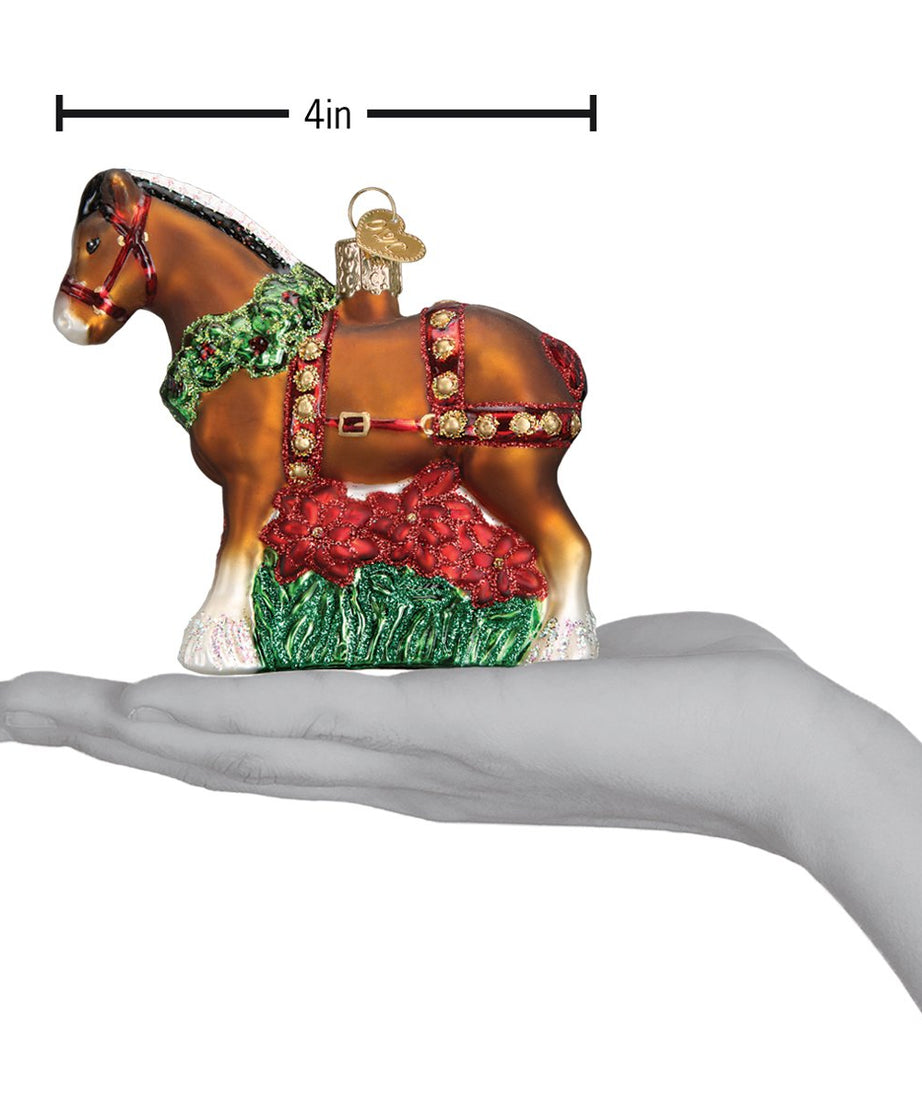 Holiday Clydesdale Ornament