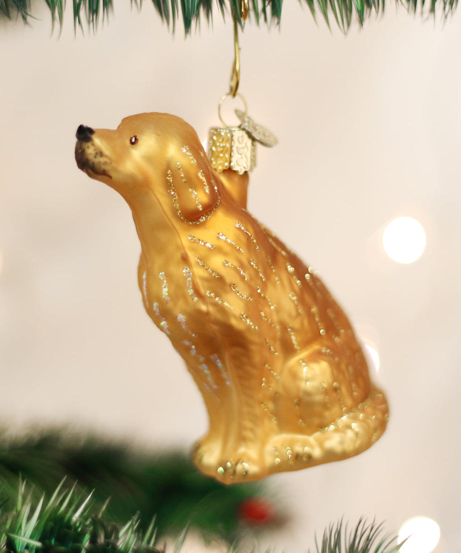 Sitting Golden Ornament