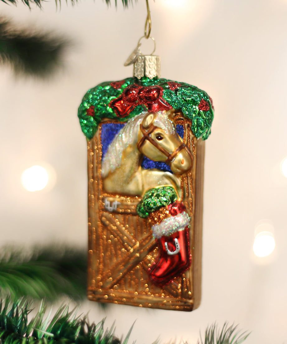 Horse In Stall Ornament - Grazingbelles