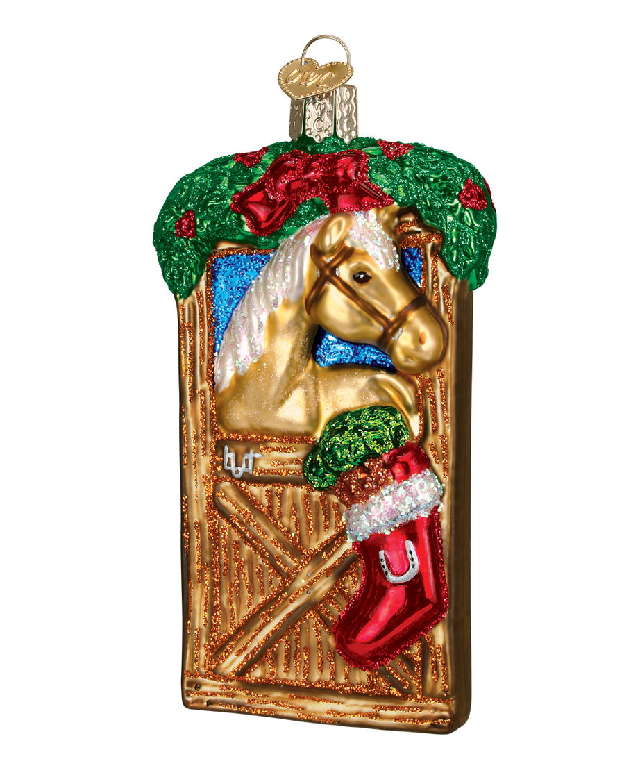 Horse In Stall Ornament - Grazingbelles