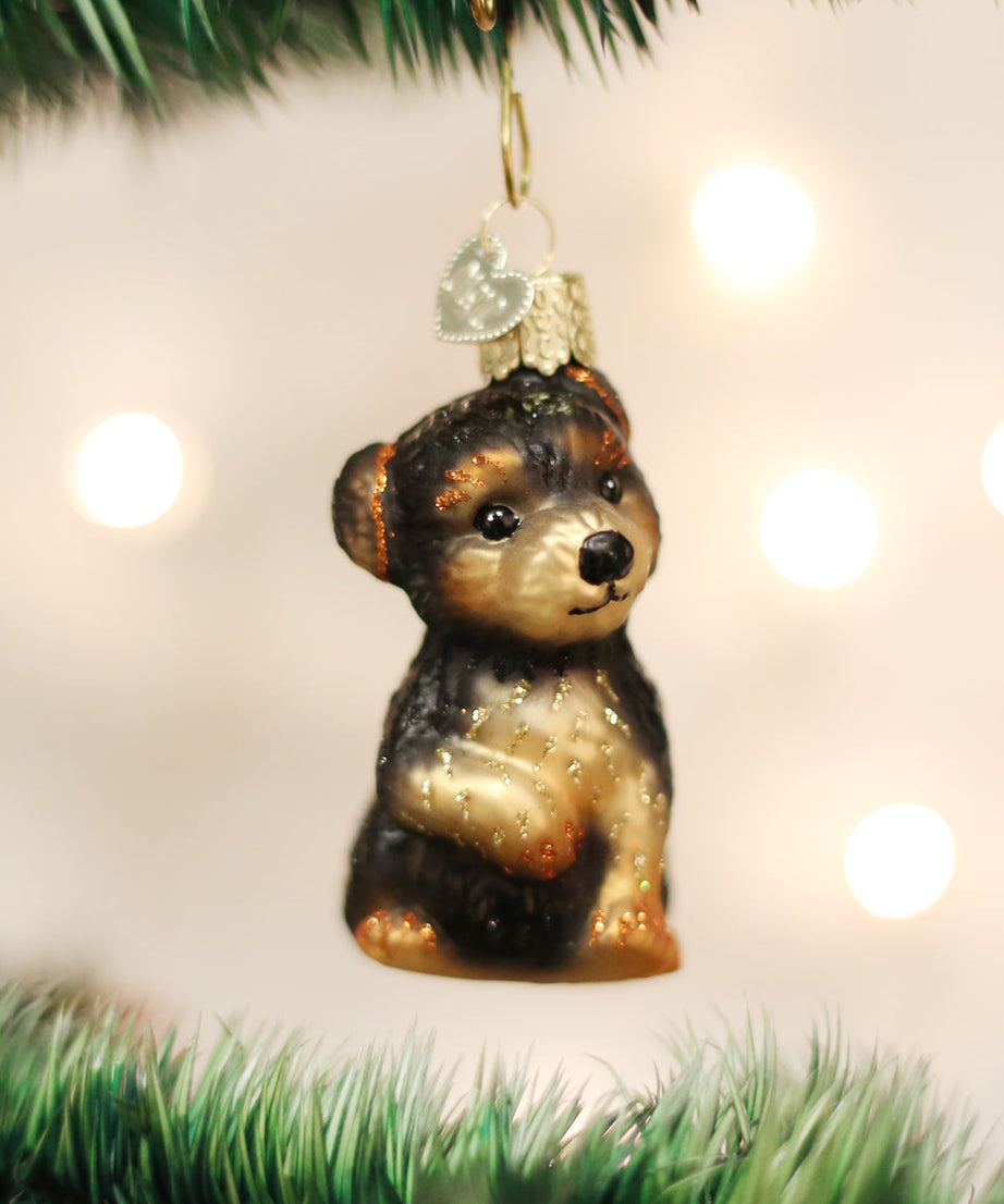 Yorkie Puppy Ornament