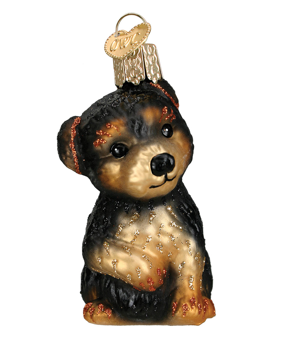 Yorkie Puppy Ornament