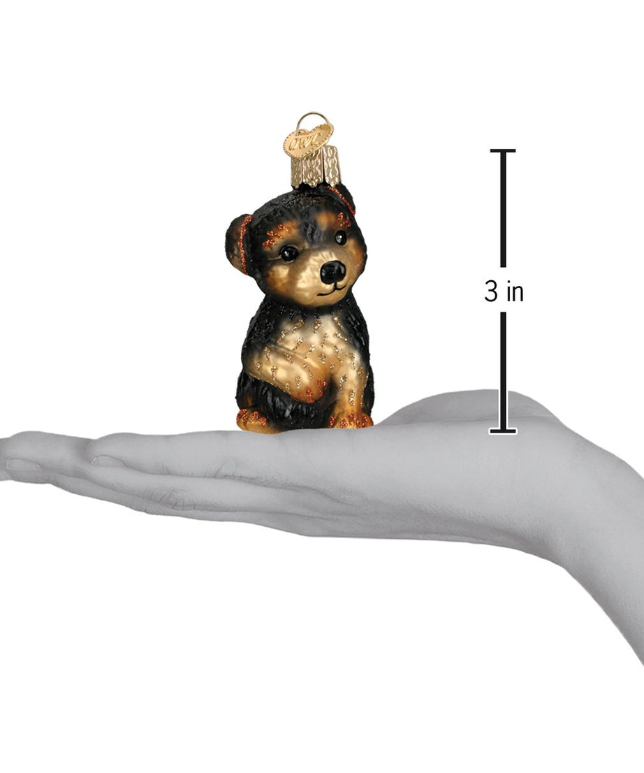 Yorkie Puppy Ornament