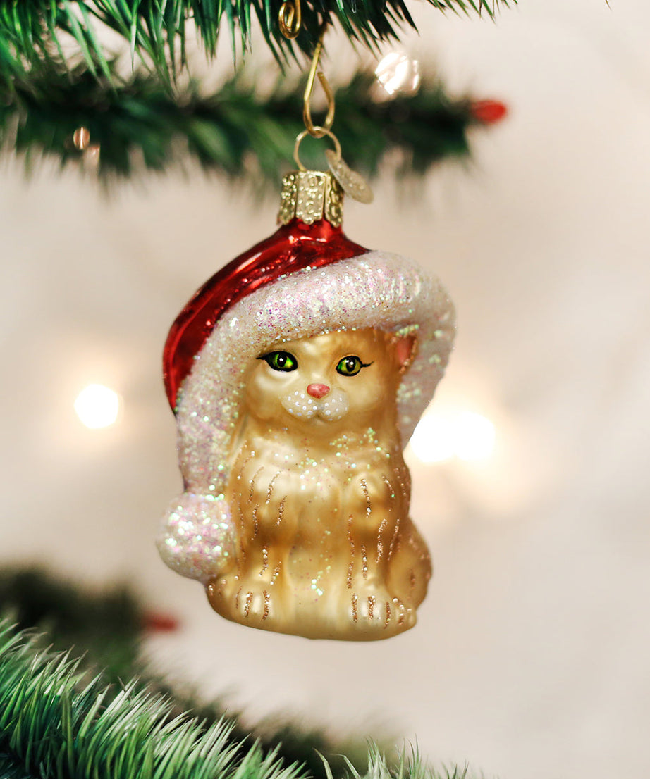 Santa's Kitten Ornament