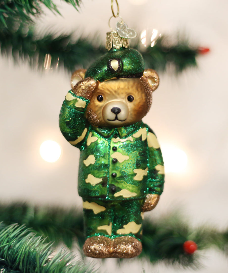 Army Bear Ornament