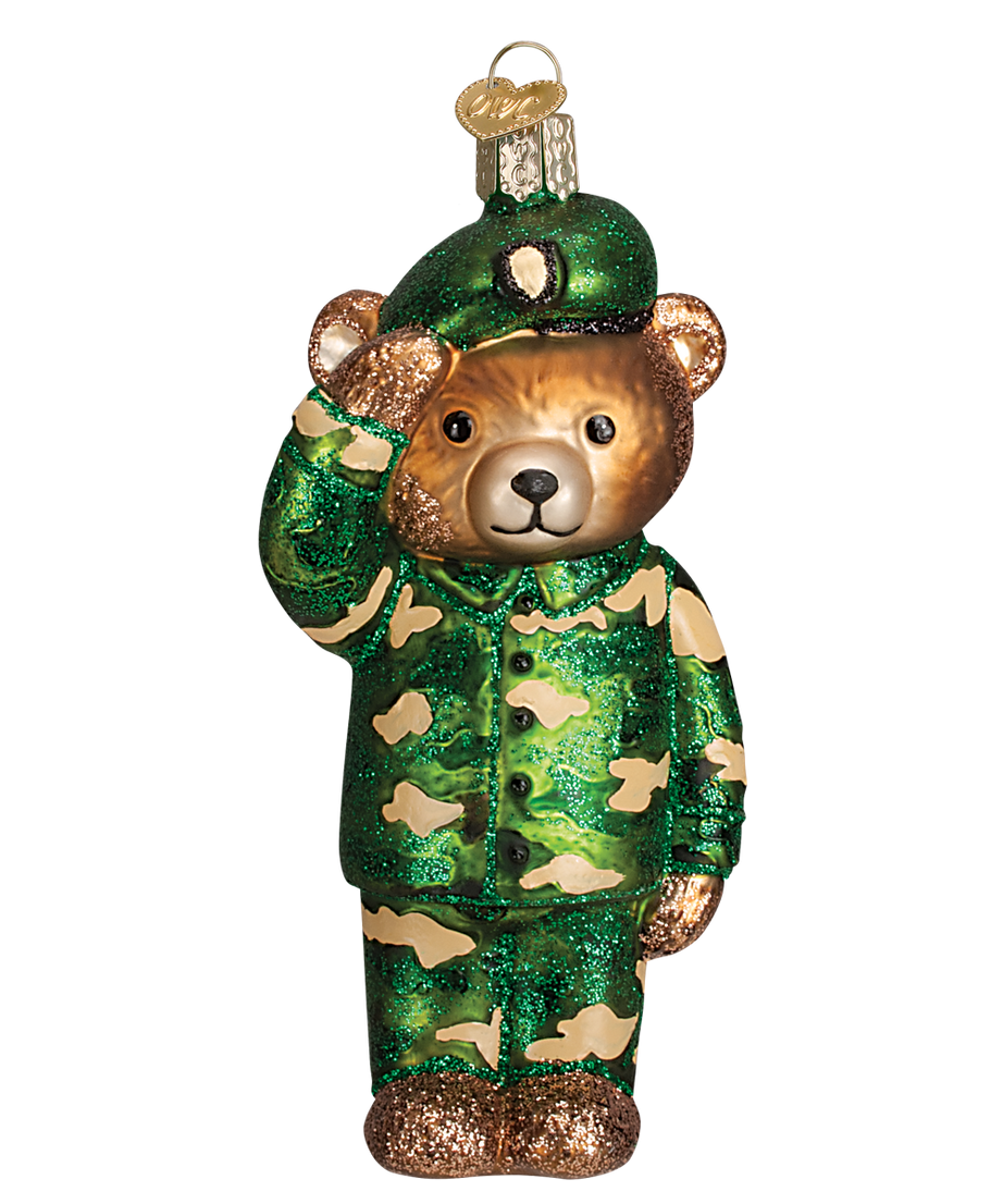 Army Bear Ornament