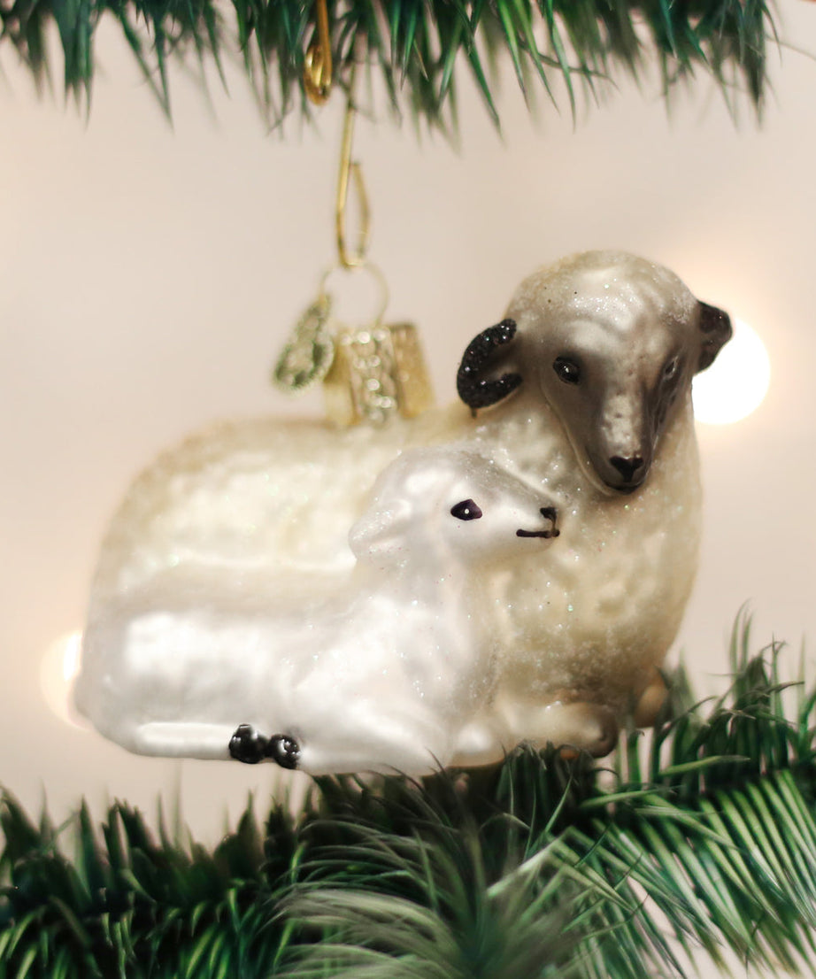 Sheep With Lamb Ornament