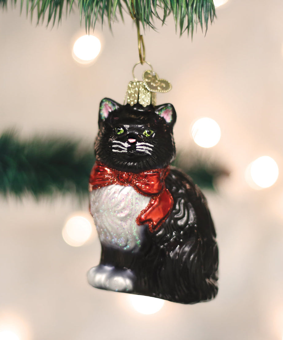 Tuxedo Kitty Ornament