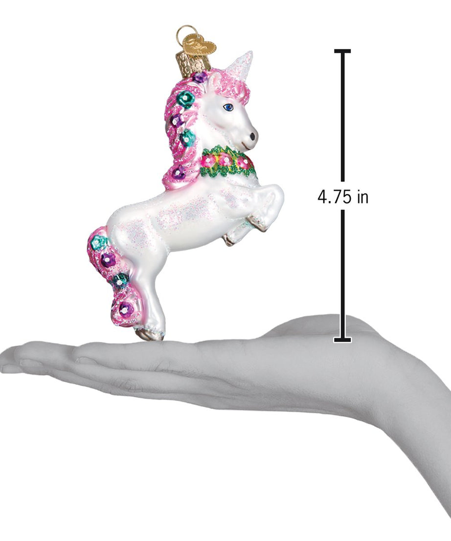 Prancing Unicorn Ornament