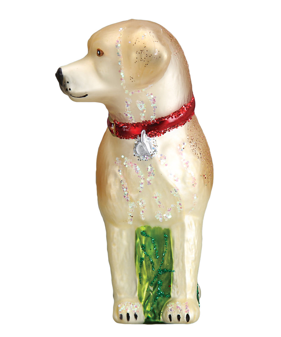 Standing Yellow Lab Ornament