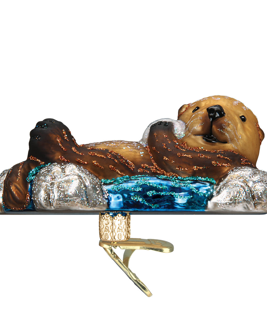 Floating Sea Otter Ornament