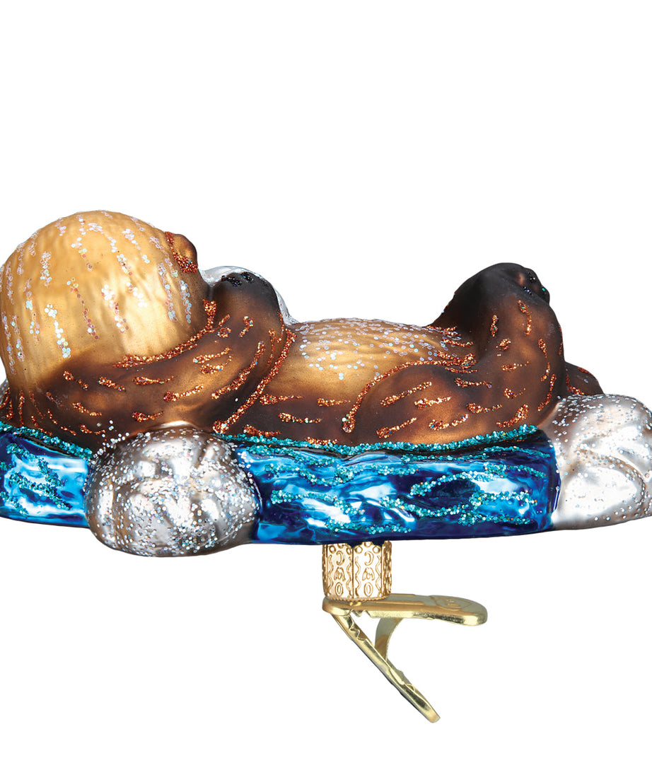 Floating Sea Otter Ornament